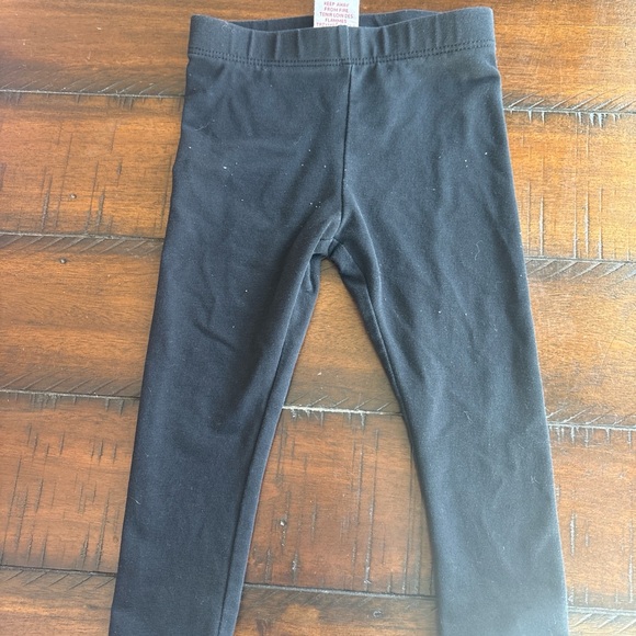 Little Lass Pink Unicorn Top and Black Leggings Set - Picture 3 of 3